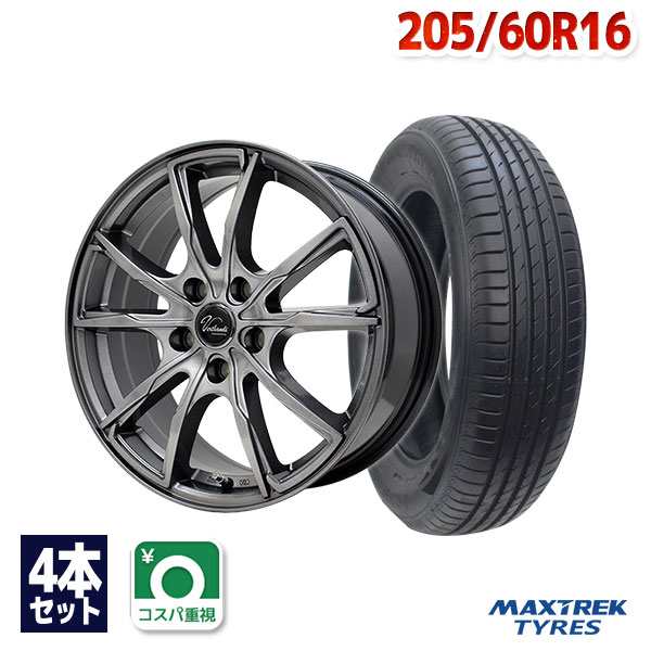 サマータイヤホイールセット MAXTREK MAXIMUS M2 205/60R16 ４本セット