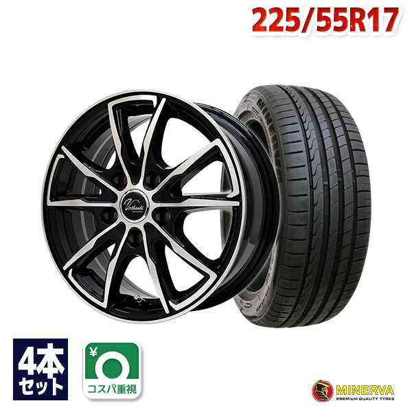 エルグランドなど サマータイヤホイールセット ミネルバ F205 225/55R17 101W ４本セットの通販は