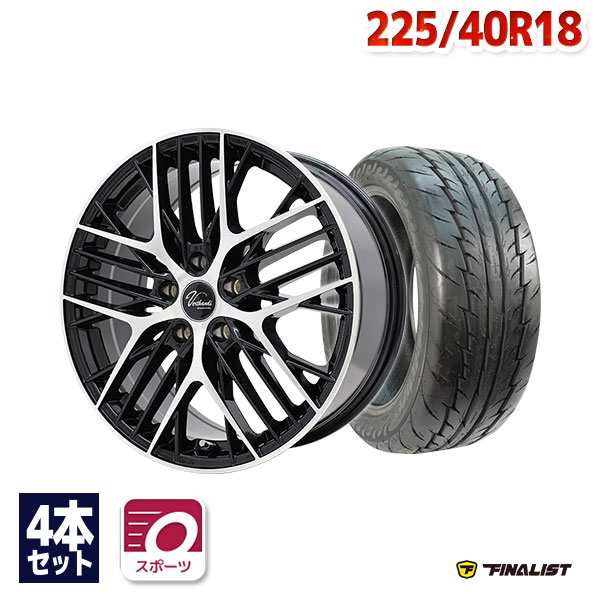ノア・旧型ヴォクシーなど サマータイヤホイールセット FINALIST 595 EVO 225/40R18インチ４本セットの通販は