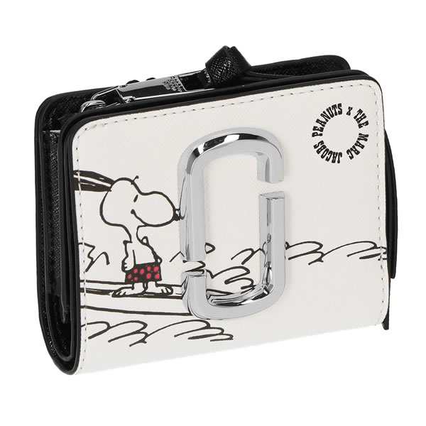 Marc Jacobs マークジェイコブス M 101 レディース 二つ折り財布 Snoopy コラボの通販はau Pay マーケット Change