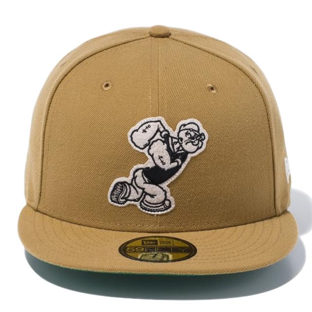 新品 ポパイ ニューエラ 5950キャップ マルチロゴ キャラクター パッチ ウィート ナチュラル ブラック クローム New Era Neweraの通販はau Pay マーケット ネット通販 C I O