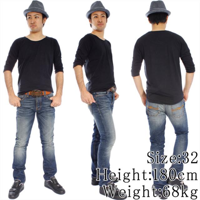 【新品】 ヌーディージーンズ グリムティム オーガニックダークロッピー_1