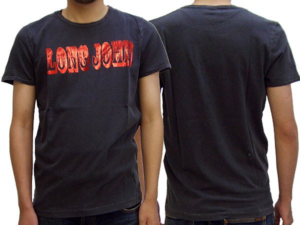 【新品】 【メール便対応】 【レビューを書いて送料無料】 NUDIE JEANS ヌーディージーンズ フリッツ ロング ジョン S/S Tシャツ ブラック