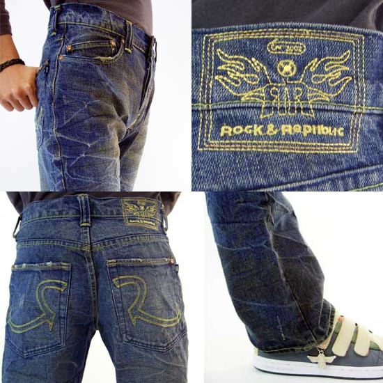 【新品】 ROCK &amp; REPUBLIC ロックアンドリパブリック HENLEY hnlmp 5522 デニムパンツ_2