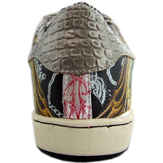 アウトレット【新品】 Christian Audigier クリスチャンオードジェー シューズ クラウン ホワイト/グレー_1