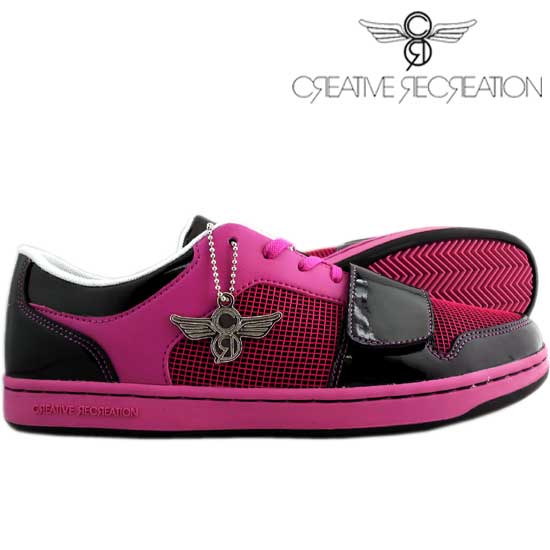 アウトレット【新品】 ★Creative Recreation クリエイティブレクリエーション CESARIO Lo WOMENS ブラック/ホットピ
