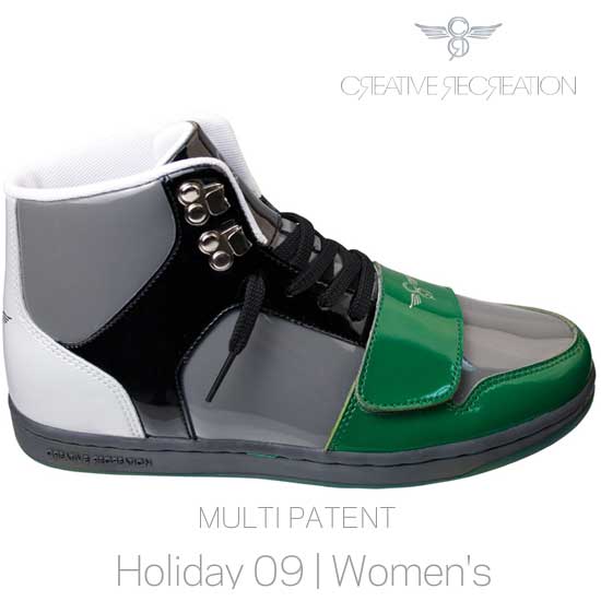 アウトレット【新品】 ★Creative Recreation クリエイティブレクリエーション CESARIO WOMENS マルチ/パテント  【靴