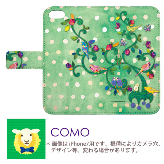 Iphonese専用 手帳型ケース Como Com093 Bl インコ コバルトグリーン 可愛い イラスト コラージュ デザイン セレクトショップ スマホケーの通販はau Pay マーケット スマホカバー Com