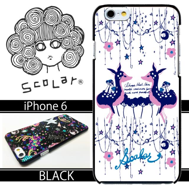 スカラー スマホケース スマホカバー Iphone6 ブラックタイプ アイフォン メルヘン バンビ ペア ホワイト かわいいデザイン ファッの通販はau Pay マーケット スマホカバー Com