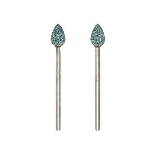 ルーター 工具 刃 軸付き砥石 2本入 150番 卵型 径6 5 10mm シャフト径2 35mm 金属 ガラスなどの研削 研磨 リューターの通販はau Pay マーケット Diy工具のホームセンターきらく