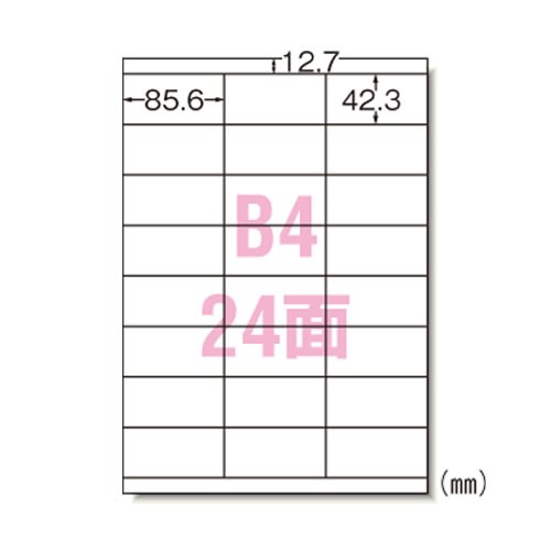 エーワン　レーザープリンタラベル24面100入　28436【返品・交換・キャンセル不可】【イージャパンモール】の通販は
