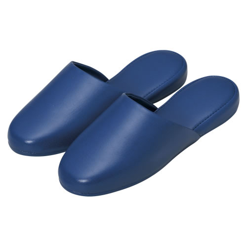 オーミケンシ　高周波レザースリッパ10足組ブルー　5701-10【返品・交換・キャンセル不可】【イージャパンモール】の通販は 7,246円