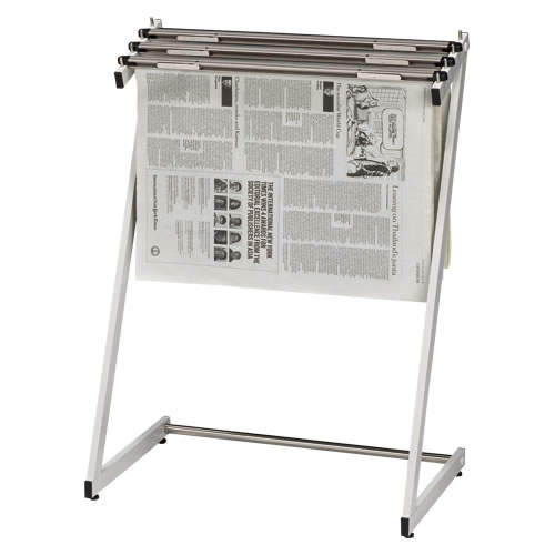 クラウン　新聞架（スチール製）３段タイプ　ＣＲ−ＳＮ１３０−Ｗ【返品・交換・キャンセル不可】【イージャパンモール】の通販は 14,826円