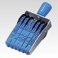 シヤチハタ　欧文6連　特大号　明朝体　CF-6LM【返品・交換・キャンセル不可】【イージャパンモール】 9,331円