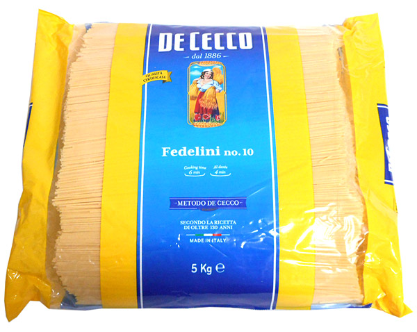 【送料無料】★まとめ買い★　ディチェコ　No１０フェデリーニ１．４ｍｍ　５Ｋｇ　×2個【イージャパンモール】
