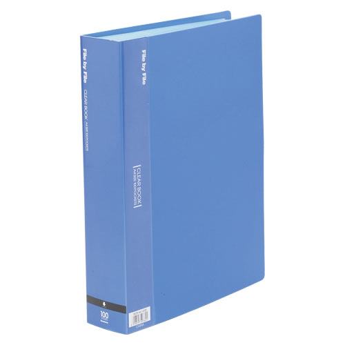 ★まとめ買い★ビュートン　クリヤーブックA4判縦型(100ポケット　BCB-A4-100B　×4個【返品・交換・キャンセ...の通販は