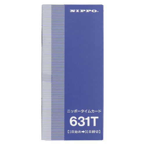 ★まとめ買い★ニッポー　タイムカード　631T　631T　×5個【返品・交換・キャンセル不可】【イージャパンモール】
