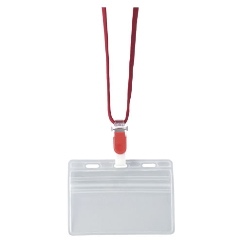 ★まとめ買い★クラウン　吊り下げ名札チャックタイプ　10枚入　赤　CR-NF-477-R　×5個【返品・交換・キャンセル...