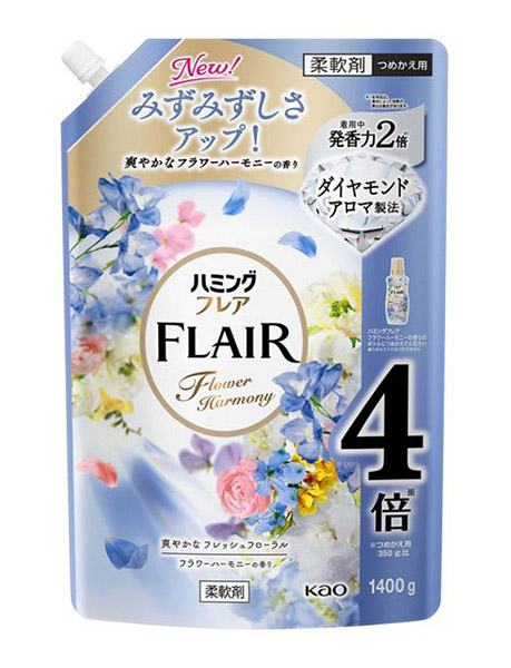 【送料無料】★まとめ買い★　花王　ハミングフレア　フラワーハーモニー　スパウトパウチ　１４００ｇ　×6個【イージャパンモール】