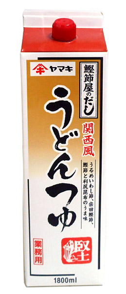 【貨物輸送無料】★まとめ買い★ ヤマキ Ｒ関西風うどん露いささかも 紙風呂敷き包み １．８Ｌ ×6個【イージャパンモール】
