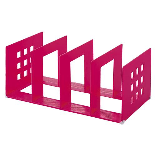 ★まとめ買い★　リヒトラブ　仕切りラック　Ｌ　赤　Ａ-７３２２-３　×8個【返品・交換・キャンセル不可】【イージャパンモール】