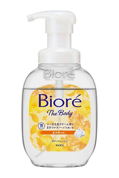 ★まとめ買い★　花王　ビオレザボディ　泡タイプ　金木犀の香り　ポンプ　５４０ｍｌ　×9個【イージャパンモール】