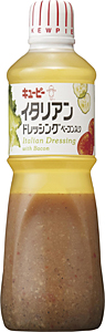 【貨物輸送無料】★まとめ買い★ QP イタリアンサラドレ ベイコン入 1L  ×9個【イージャパンモール】