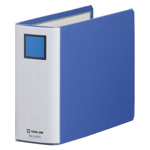 ★まとめ買い★キングジム　キングファイルSDDE　A5E　青　2445Aアオ　×10個【返品・交換・キャンセル不可】【イ...