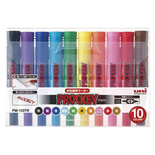 ★まとめ買い★三菱鉛筆　プロッキーPM-150　10色セット　新　PM150TR10CN　×10個【返品・交換・キャンセ...