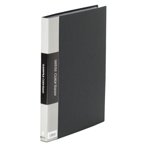 ★まとめ買い★キングジム　クリアーファイルカラーベースW　黒　132CWクロ　×10個【返品・交換・キャンセル不可】【イ...