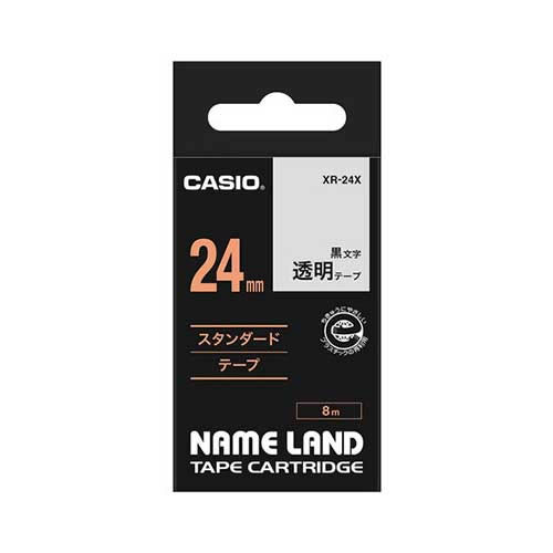 ★まとめ買い★カシオ　ネームランドテープ　XR-24X　×10個【返品・交換・キャンセル不可】【イージャパンモール】