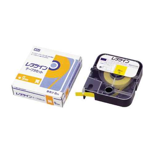 ★まとめ買い★マックス　レタツイン用テープカセット　LM-TP309Y　×10個【返品・交換・キャンセル不可】【イージャ...