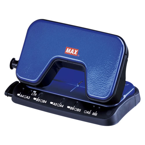 ★まとめ買い★マックス　軽あけパンチ　SCOOVA　ブルー　DP-15T/B　×10個【返品・交換・キャンセル不可】【イ...