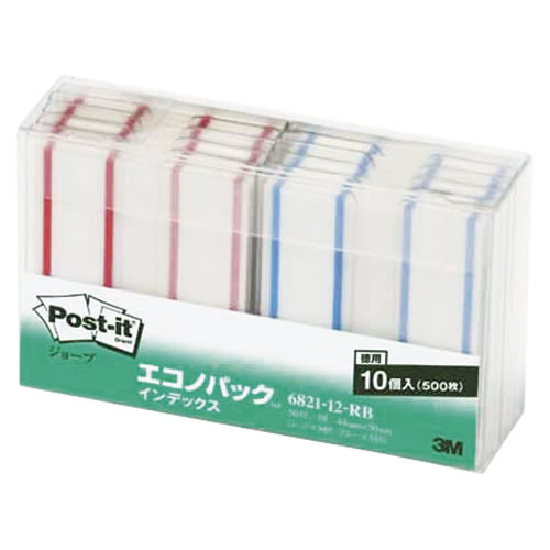スリ-エムジャパン　ポストイット　ジョーブエコノパックＴＭ　６８２１-１２-ＲＢ　×10個【返品・交換・キャンセル不可】...の通販は