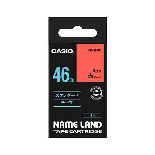 ★まとめ買い★カシオ　ネームランドテープ　XR-46RD　×10個【返品・交換・キャンセル不可】【イージャパンモール】
