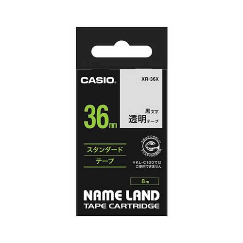 ★まとめ買い★カシオ　ネームランドテープ　XR-36X　×10個【返品・交換・キャンセル不可】【イージャパンモール】