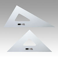 ★まとめ買い★内田洋行　三角定規　24cmX2mm　目盛りなし　1-809-2420　×10個【返品・交換・キャンセル不...の通販は