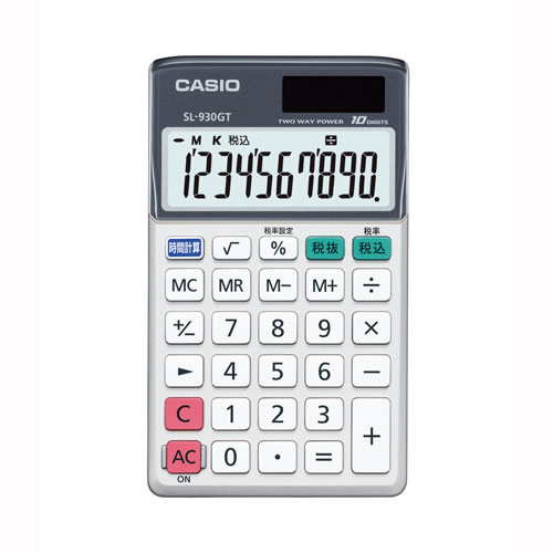 ★まとめ買い★カシオ　カシオ電卓　SL-930GT-N　SL-930GT-N　×10個【返品・交換・キャンセル不可】【イ...の通販は