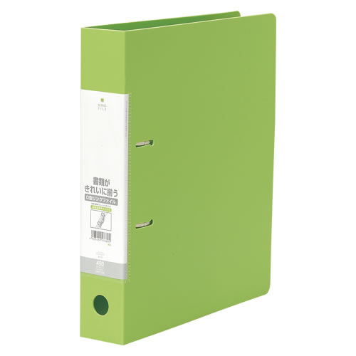 ★まとめ買い★リヒトラブ　Dリングファイル　A4S　2H　黄緑　G2240-6　×10個【返品・交換・キャンセル不可】【...の通販は 5,131円