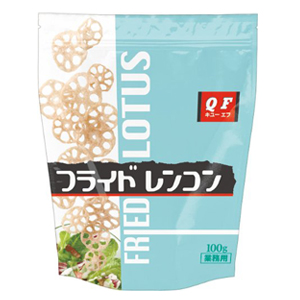 ★まとめ買い★　ＱＦ　フライドれんこん　１００ｇ　×10個【イージャパンモール】