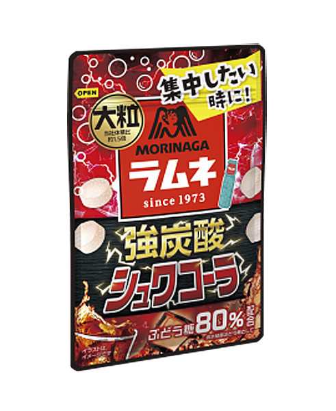 ☆まとめ買い☆ 森永 大粒ラムネ 強炭酸シュワコーラ 25ｇ ×10個【イー