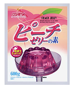 ★まとめ買い★　大島食品ピーチゼリーの素カップなし　６００ｇ　×10個【イージャパンモール】