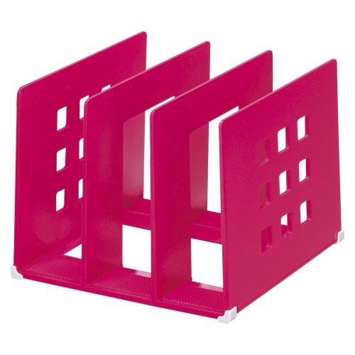 ★まとめ買い★リヒトラブ　仕切りラック　L　赤　A-7321-3　×12個【返品・交換・キャンセル不可】【イージャパンモール】