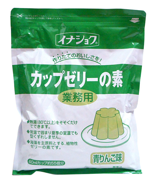 ★まとめ買い★　伊那　カップゼリーの素 青リンゴ　600g　×12個【イージャパンモール】の通販は 8,759円