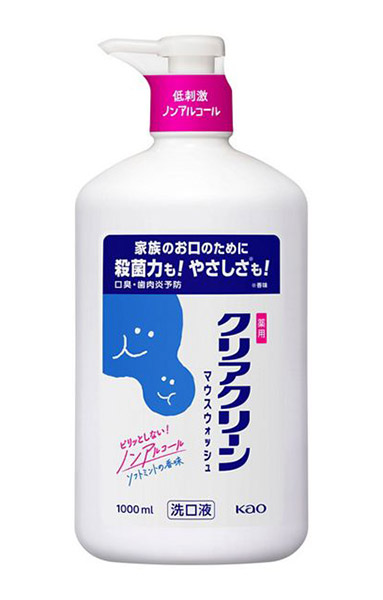 ★まとめ買い★　花王　クリアクリーンマウスウォッシュ　ソフトミントの香味　１０００ｍｌ　×12個【イージャパンモール】