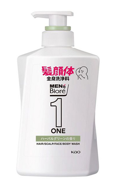 【送料無料】★まとめ買い★　メンズビオレ　ONE　オールインワン全身洗浄料ハーバルグリーン本体　480ｍｌ　×12個【イ...