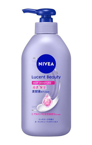 ★まとめ買い★　花王　ニベア　ルーセントビューティ　ディープモイスチャー　ポンプ　350ｇ　×12個【イージャパンモール】
