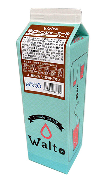 ★まとめ買い★　スミダ　辛口ジンジャーエールベース　１Ｌ　×12個【イージャパンモール】その他ソフトドリンク