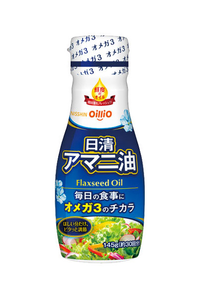 ★まとめ買い★　日清オイリオ 日清アマニ油フレッシュキープボトル　145ｇ　×12個【イージャパンモール】 8,165円