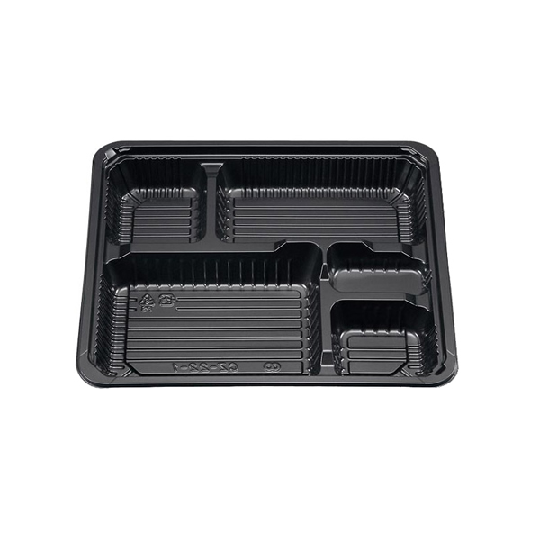 新ＣＺ−２２−１　弁当容器　ＢＳ黒本体　１２束（６００枚）【イージャパンモール】